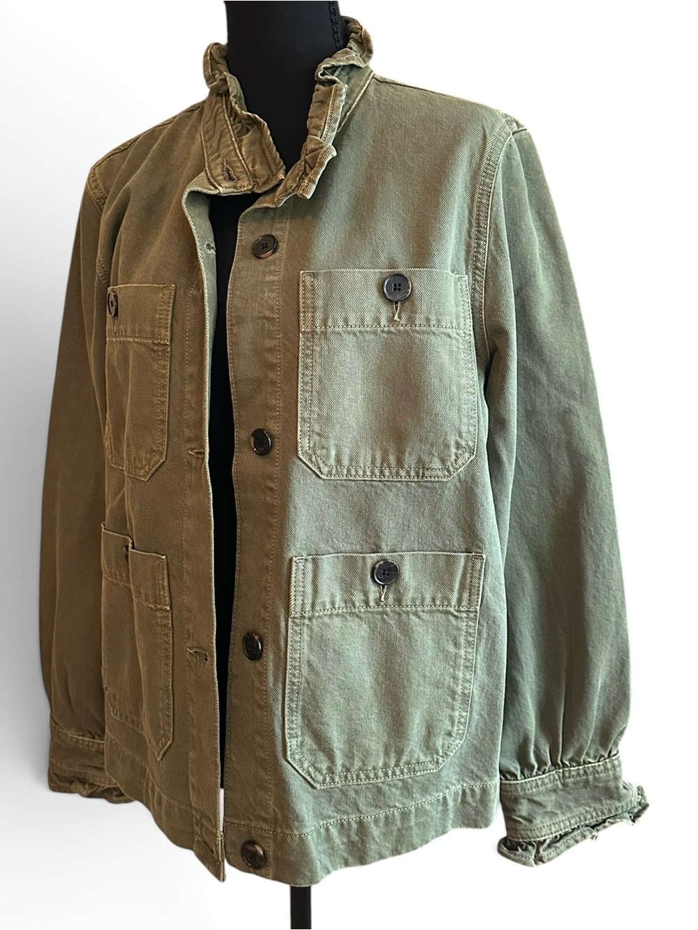 Boden Military-Style Olive Utility Field Jacket